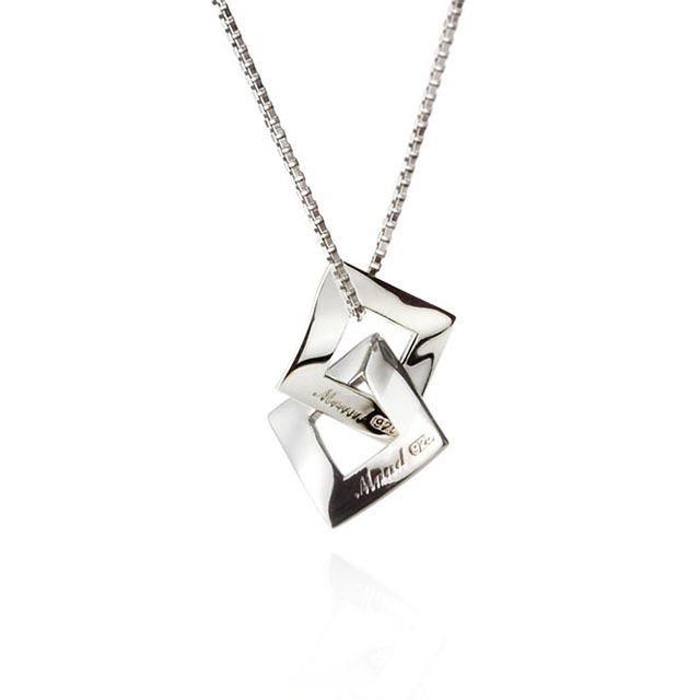 결 더블 목걸이 (대) Silver_925