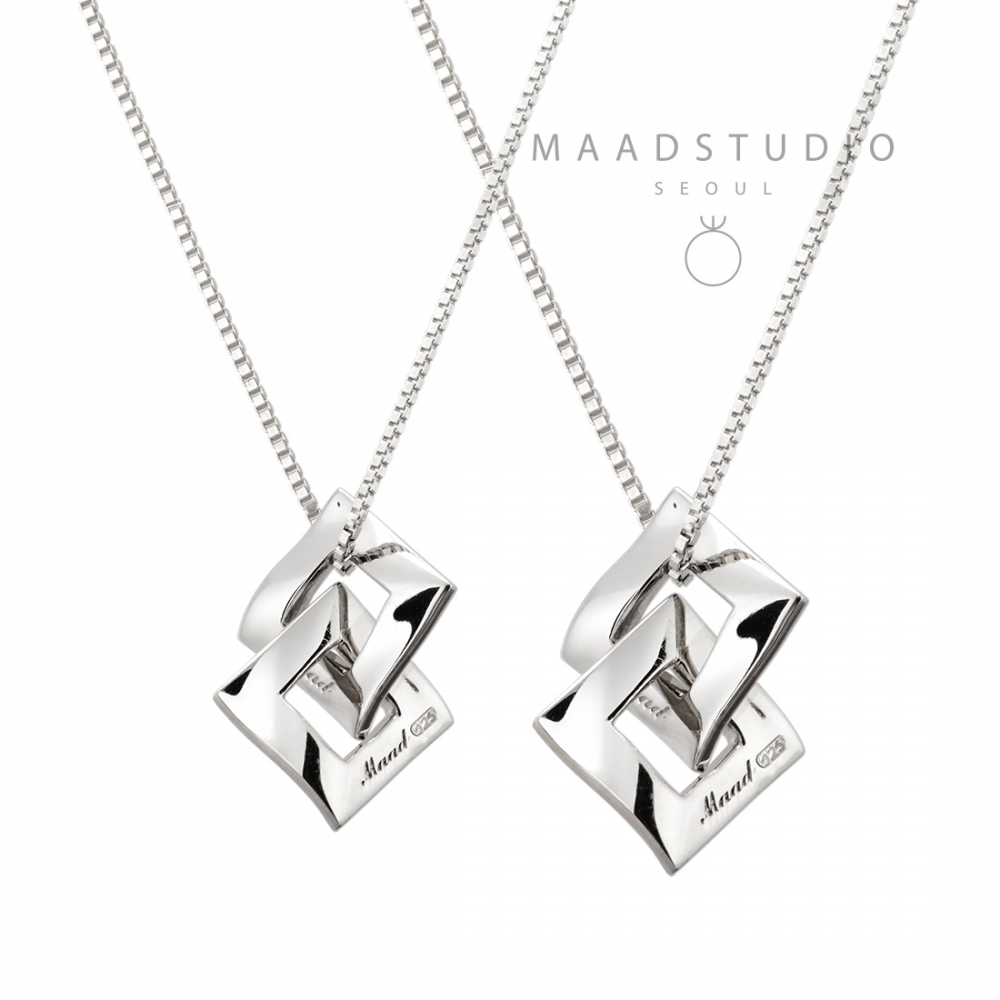 Kyul III double couple pendant Set (M&S) Sterling silver