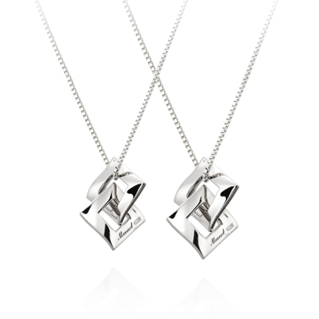 Kyul III double couple pendant Set (M&S) Sterling silver