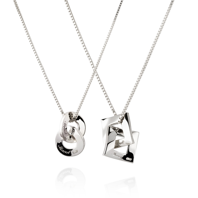 Kyul & Yeon III double couple pendant Set (M&S) Sterling silver