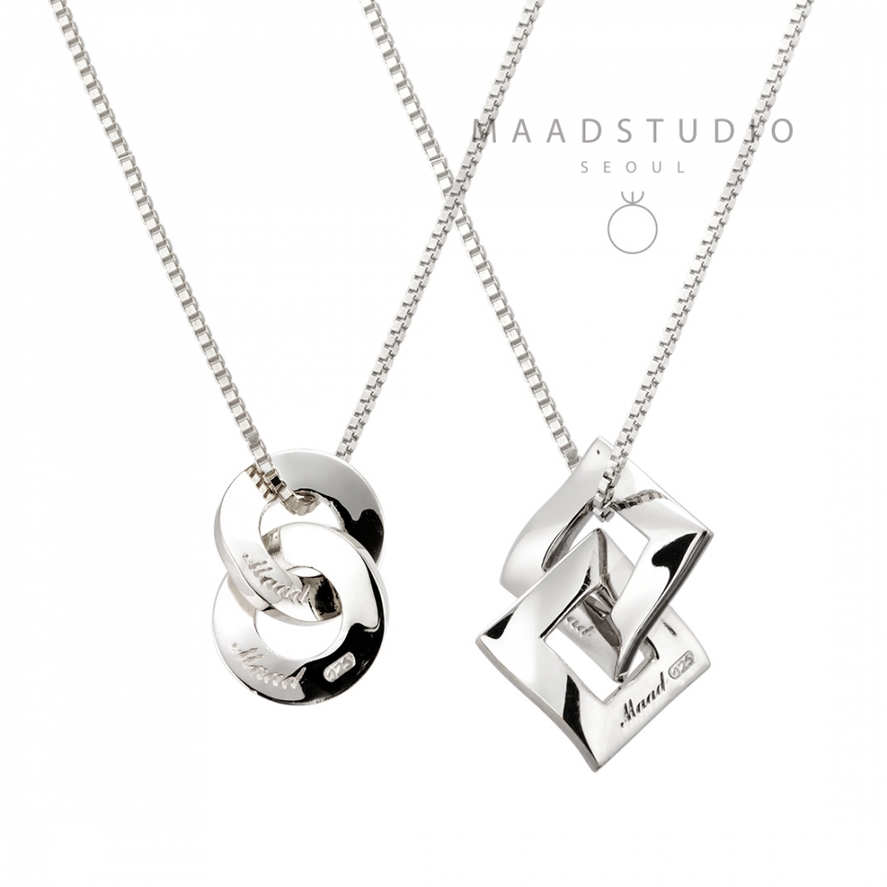 Kyul & Yeon III double couple pendant Set (M&S) Sterling silver