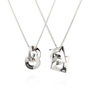 Kyul & Yeon III double couple pendant Set (M&S) Sterling silver