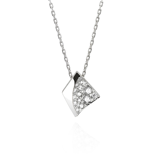 결정 목걸이 (소) Silver_925 CZ