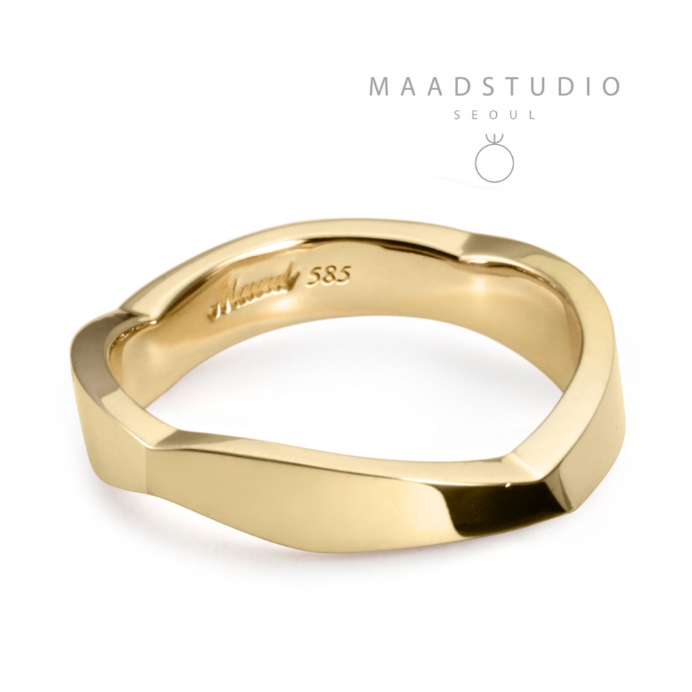 Bough ring (M) 14k gold