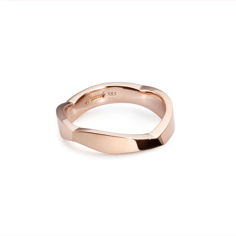 Bough ring (M) 14k Red gold