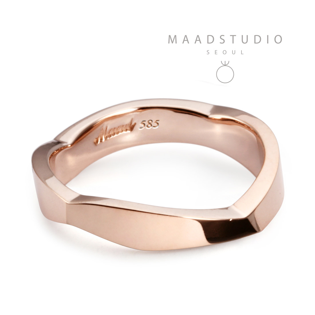 Bough ring (M) 14k Red gold