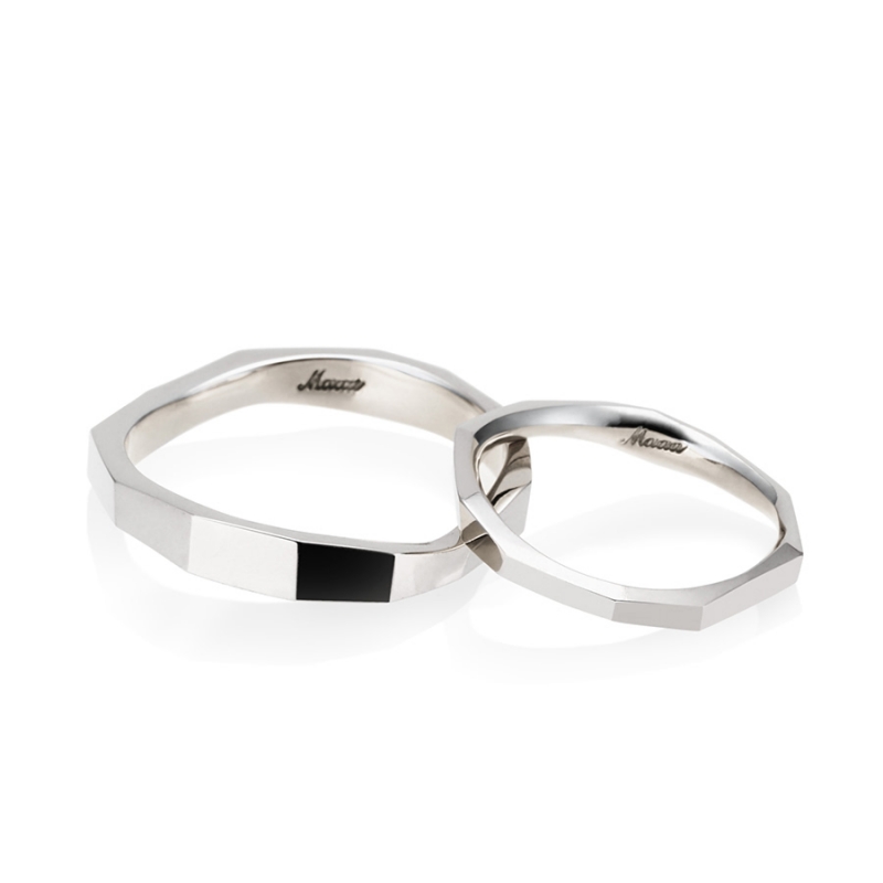 Twig couple ring Set (M&S) Sterling silver