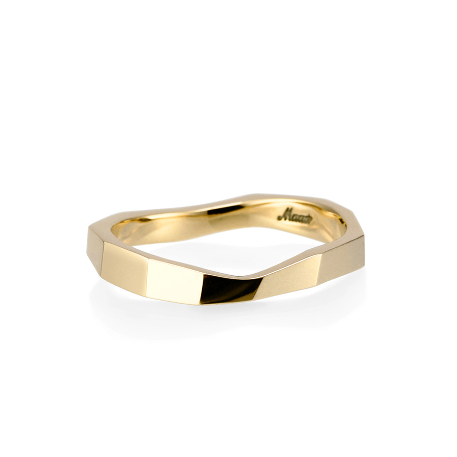 Twig ring (M) 14k gold