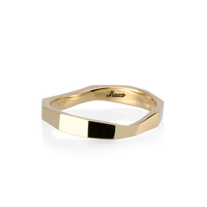 Twig ring (M) 14k gold