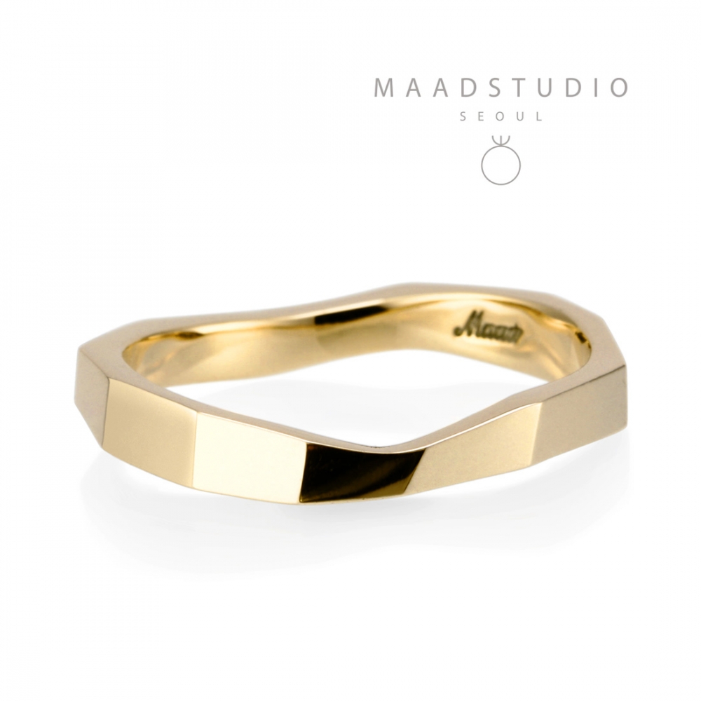 Twig ring (M) 14k gold