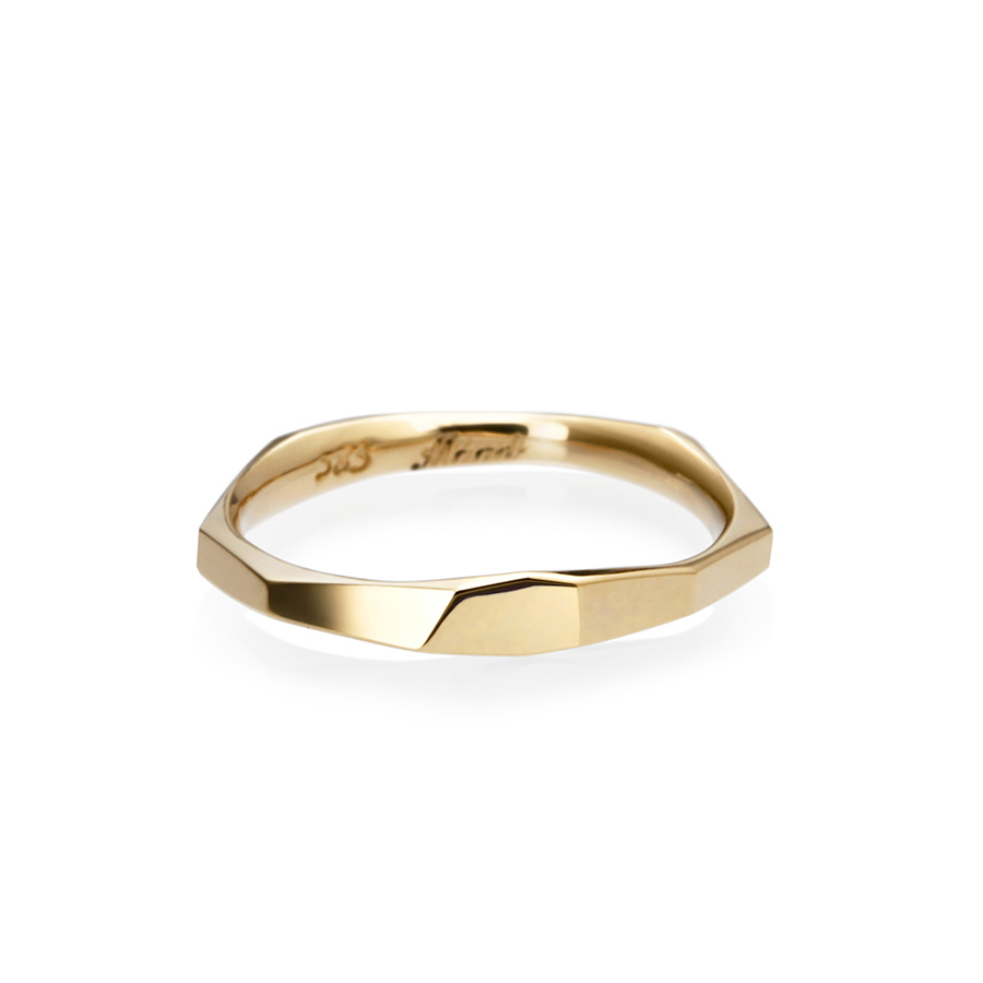 Twig ring (S) 14k gold