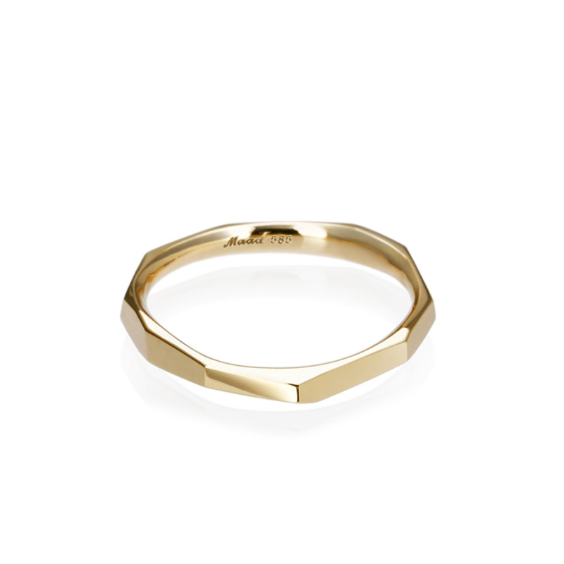 Twig ring (S) 14k gold