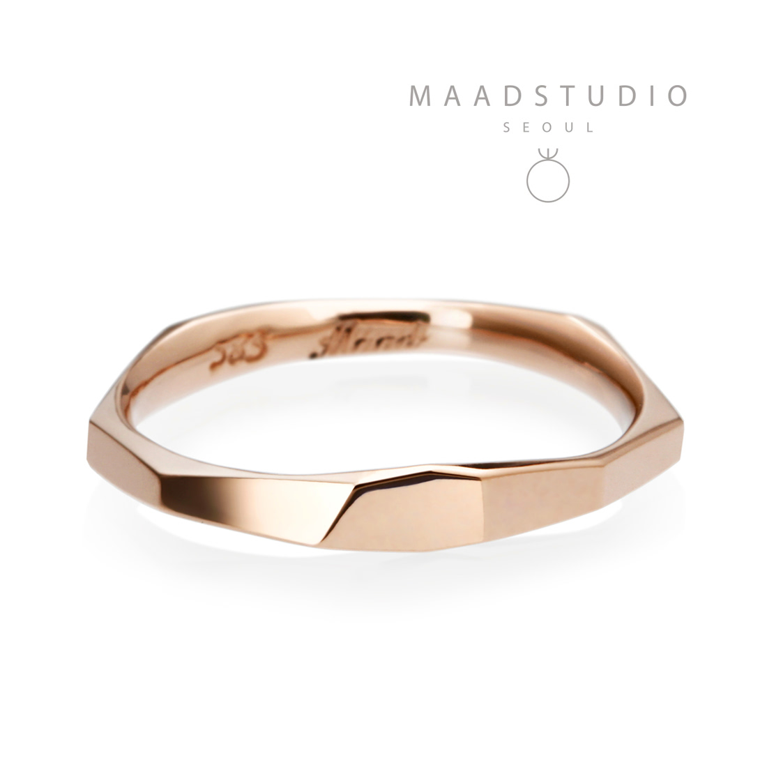 Twig ring (S) 14k Red gold