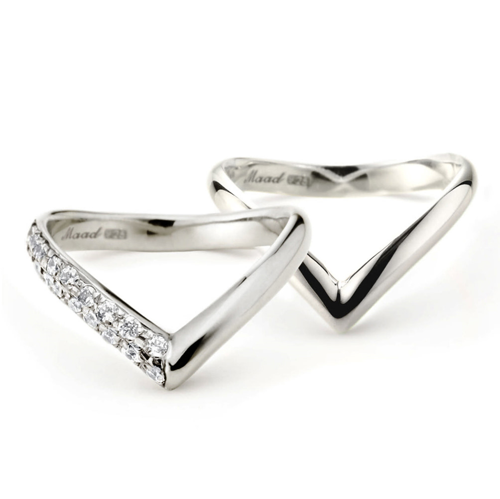 사랑II 커플링 (중+중) Silver_925 CZ &amp; flat