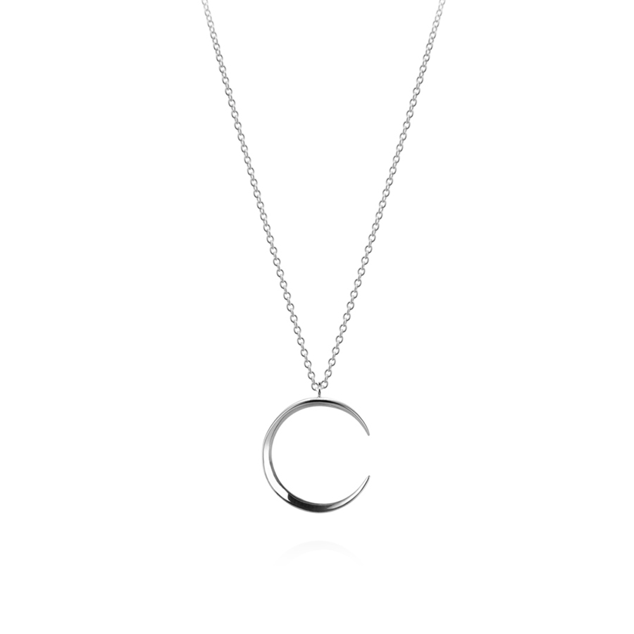 Lunar crescent pendant (S) Sterling silver