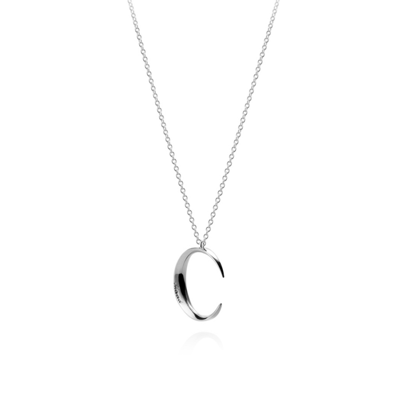 Lunar crescent pendant (S) Sterling silver