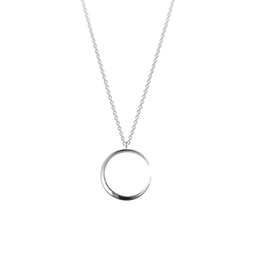 Lunar crescent pendant (S) Sterling silver