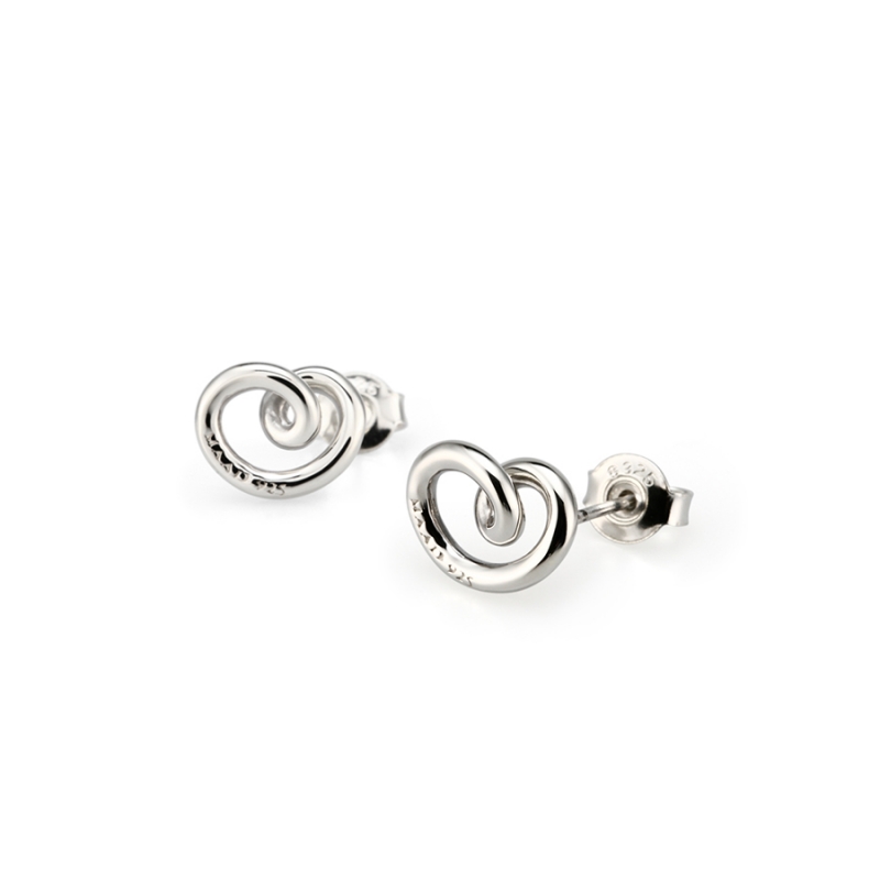 Love heart earring (S) Sterling silver