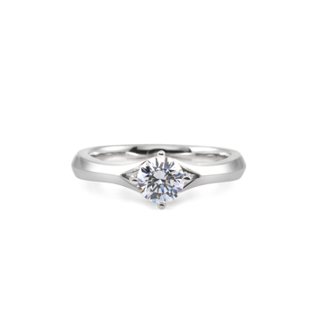 Demeter ring 14k White gold CZ 0.5ct