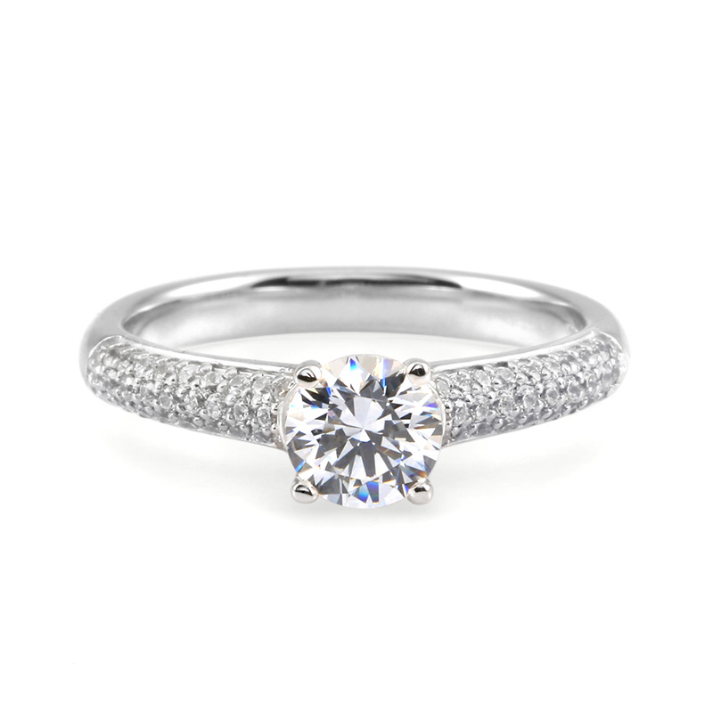 아리아드네 반지 14k 화이트골드 0.5ct