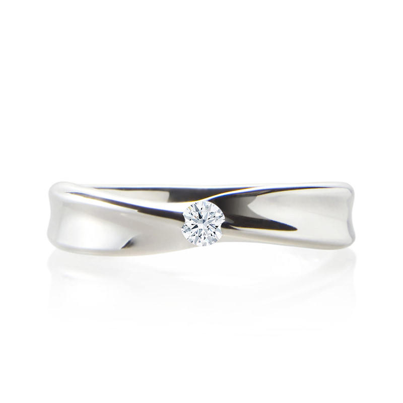 인피니티IV 반지 (중) 14k 화이트골드 0.2ct