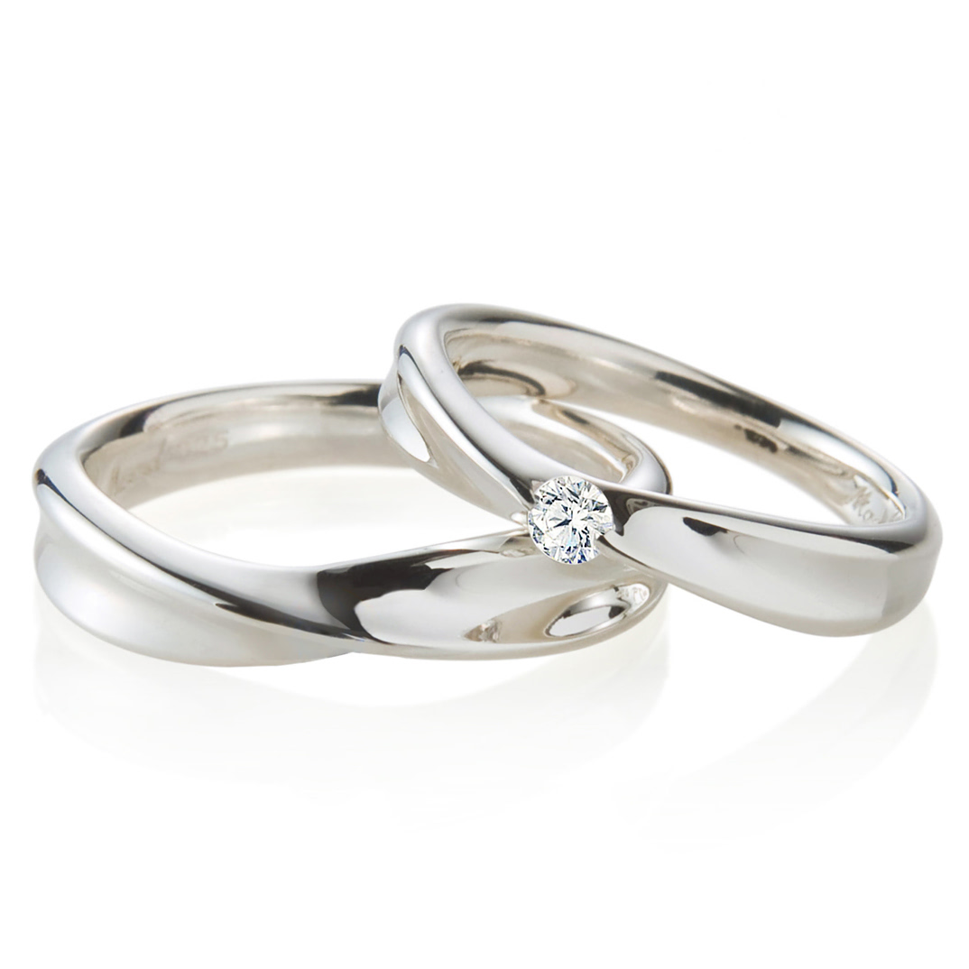 인피니티IV 커플링 (중+소) Silver_925 0.1ct & flat