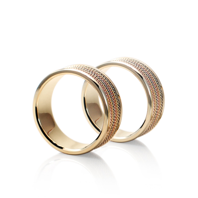 Roman wired ring (L&L) Trinity 14k gold
