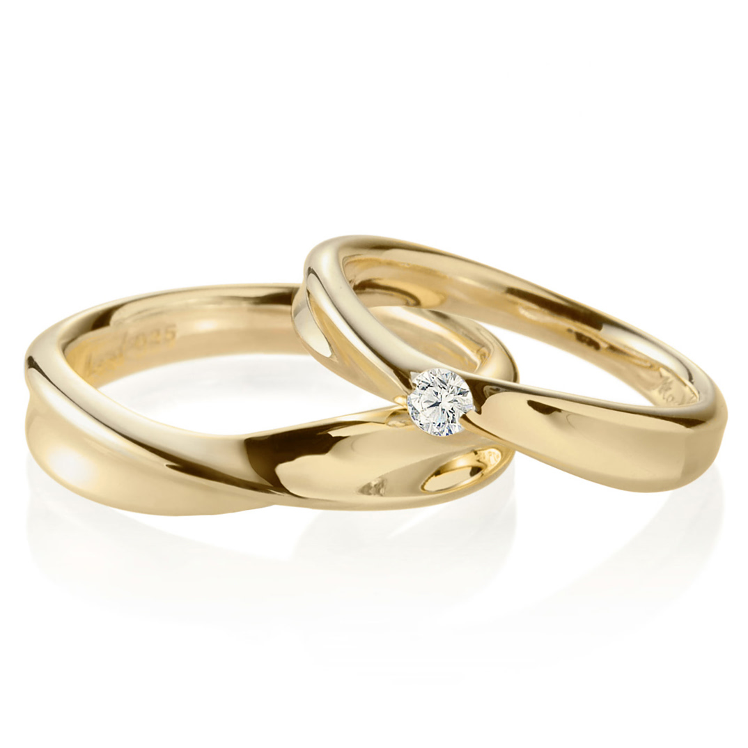 인피니티IV 커플링 (대+소) 14k 0.1ct & flat