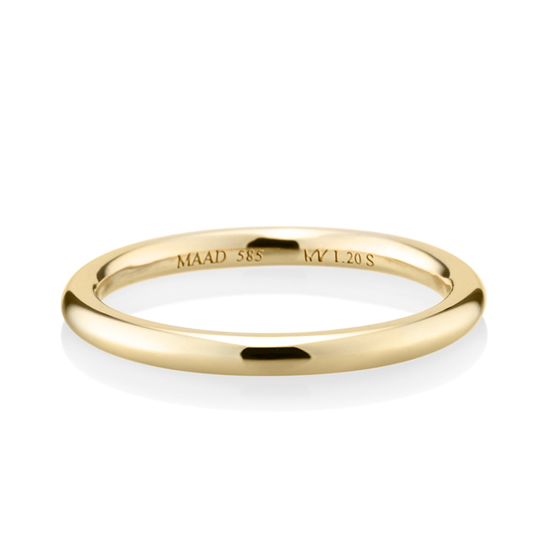 MR-I 오벌밴드링_Raised 2.0mm (소) 14k