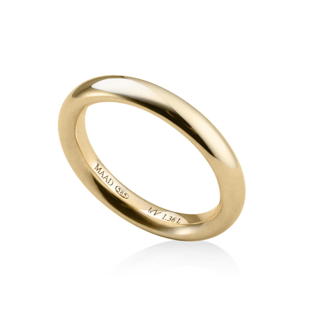 MR-I 오벌밴드링_Raised 3.6mm (대) 14k