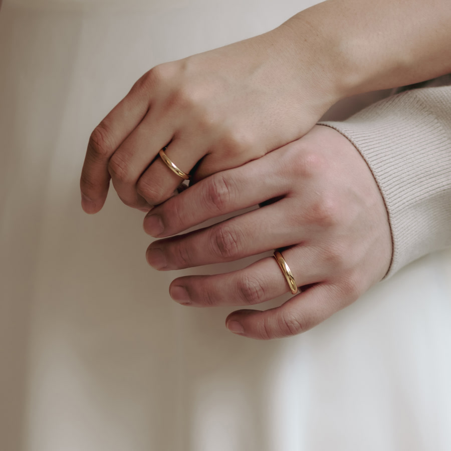 MR-I 오벌밴드링_Raised 3.6mm (대) 14k