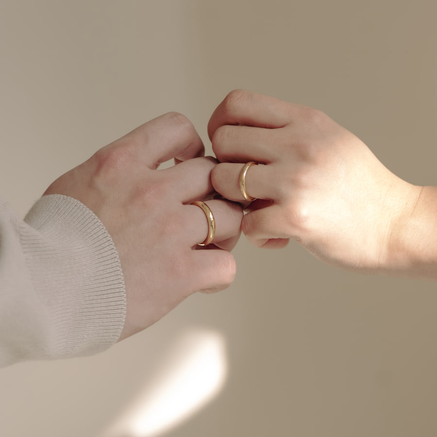 MR-I 오벌밴드링_Raised 3.6mm (대) 14k