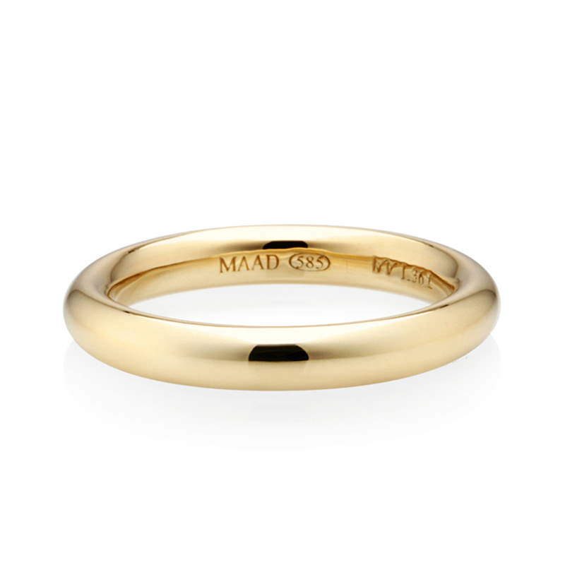 MR-I 오벌밴드링_Raised 3.6mm (대) 14k