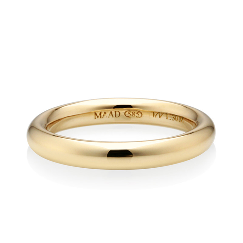 MR-I 오벌밴드링_Raised 3.0mm (중) 14k