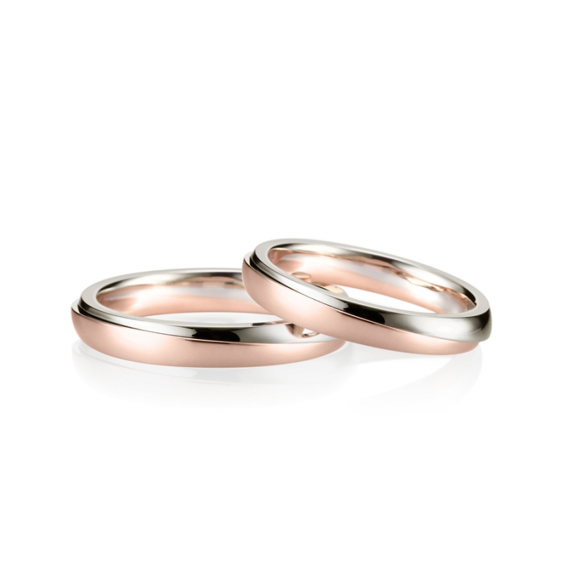 Doban MG wedding ring Set (S&S) 14k gold combi