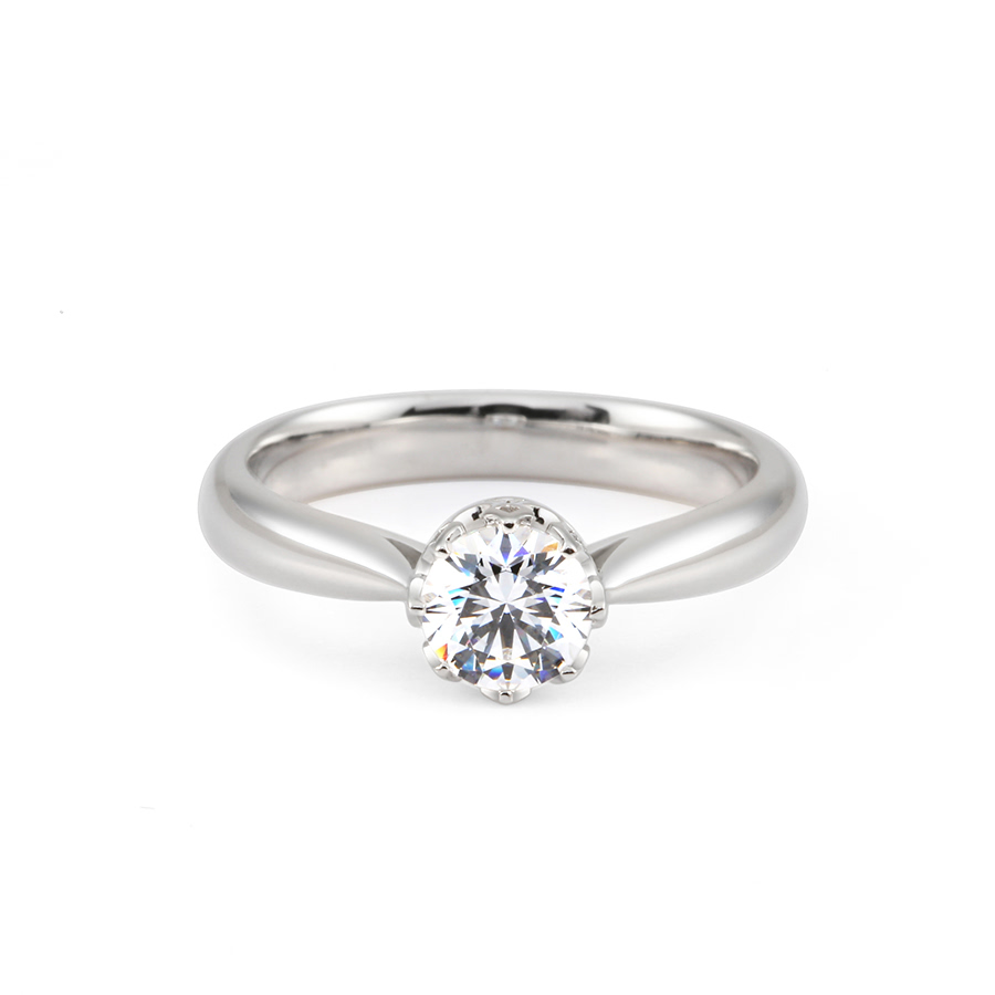 프리그 반지 14k 화이트골드 0.5ct
