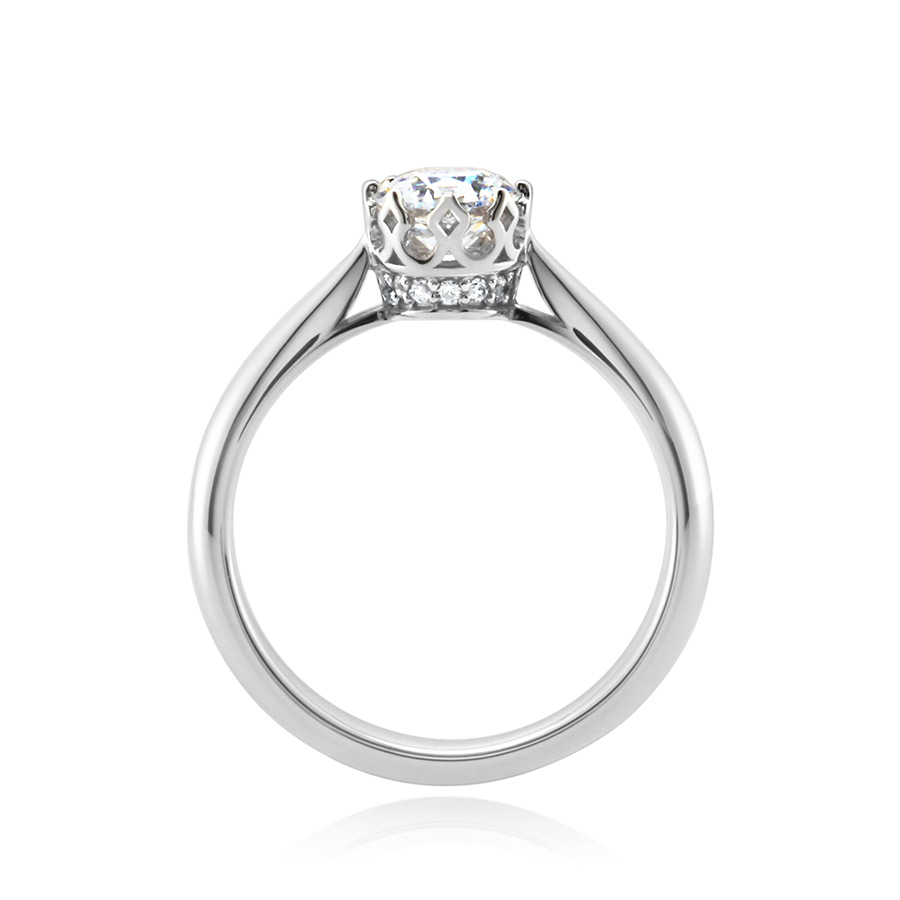 프리그 반지 14k 화이트골드 0.5ct