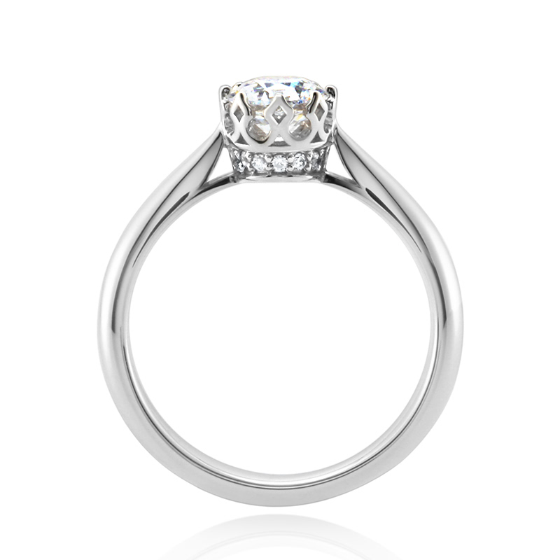 프리그 반지 14k 화이트골드 0.5ct
