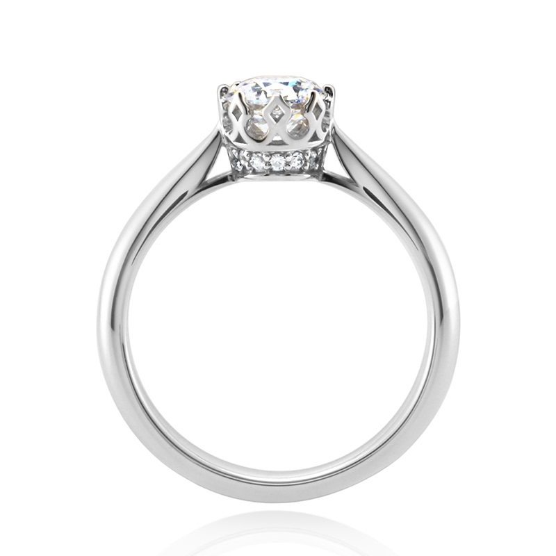 프리그 반지 14k 화이트골드 0.5ct