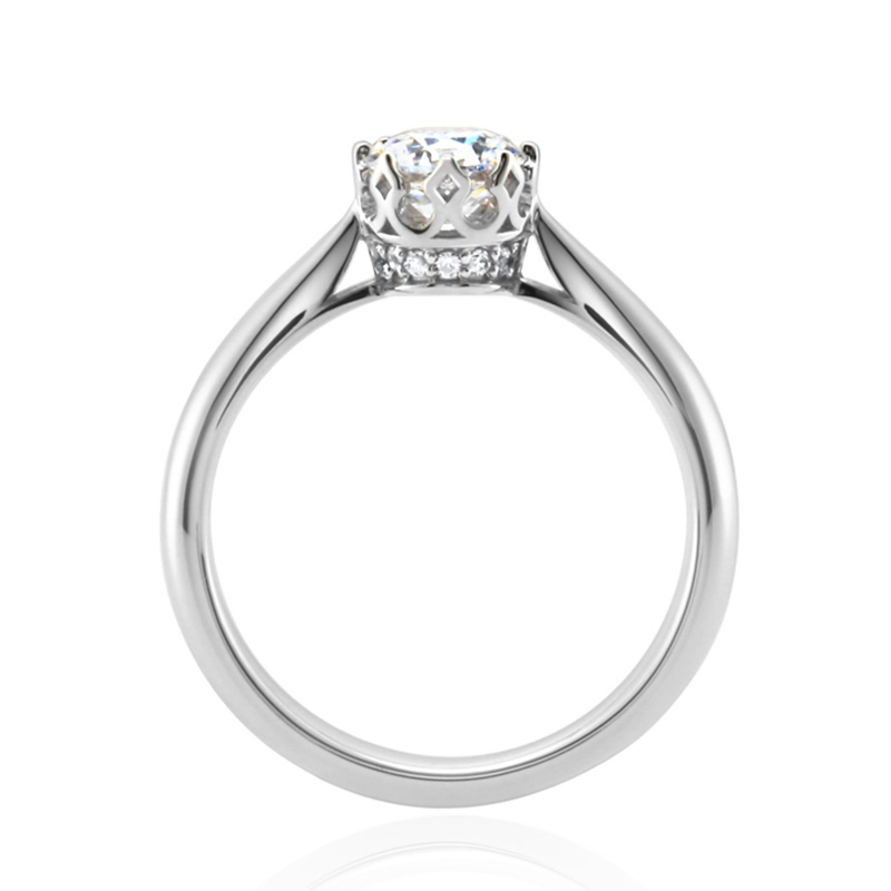 프리그 반지 14k 화이트골드 0.5ct