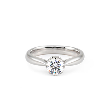 프리그 반지 14k 화이트골드 0.5ct