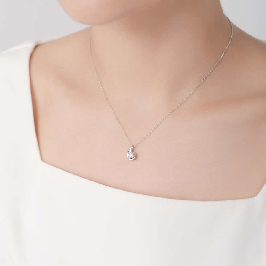 필리아II Set 14k 화이트골드 0.3ct & 0.25ct