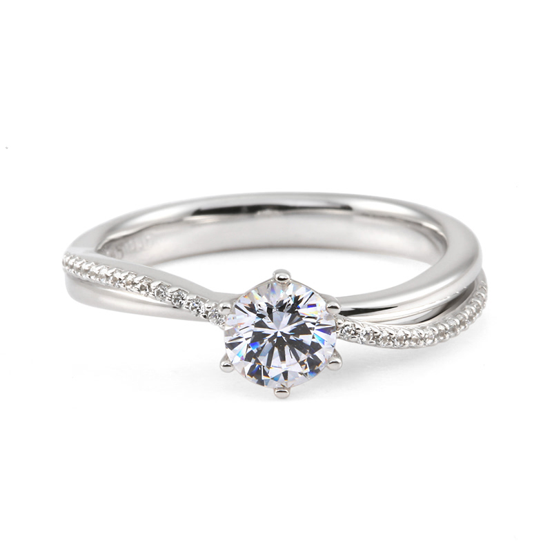 플뢰브 반지 14k 화이트골드 0.5ct