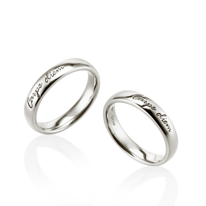 Carpediem couple ring Set (M&M) Sterling silver