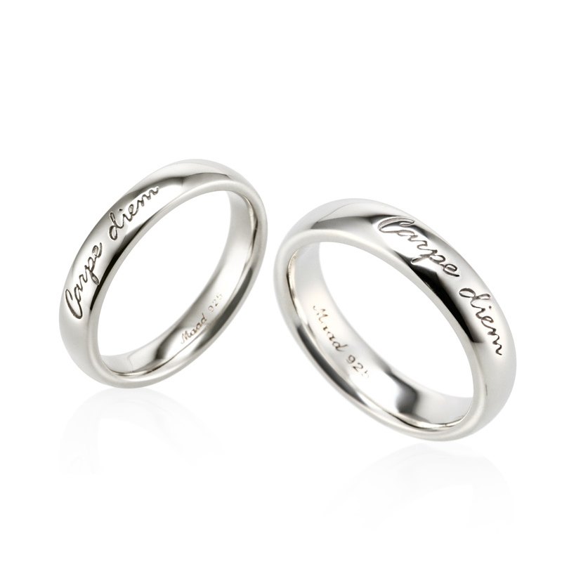 Carpediem couple ring Set (M&S) Sterling silver