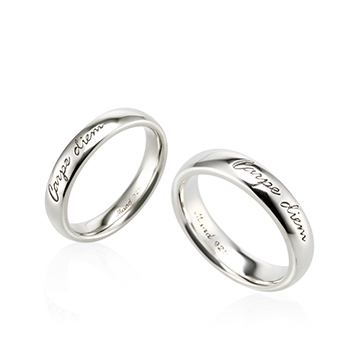 Carpediem couple ring Set (M&S) Sterling silver