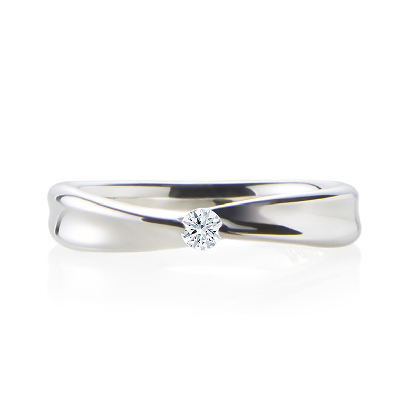 인피니티IV 반지 (소) 14k 화이트골드 0.1ct