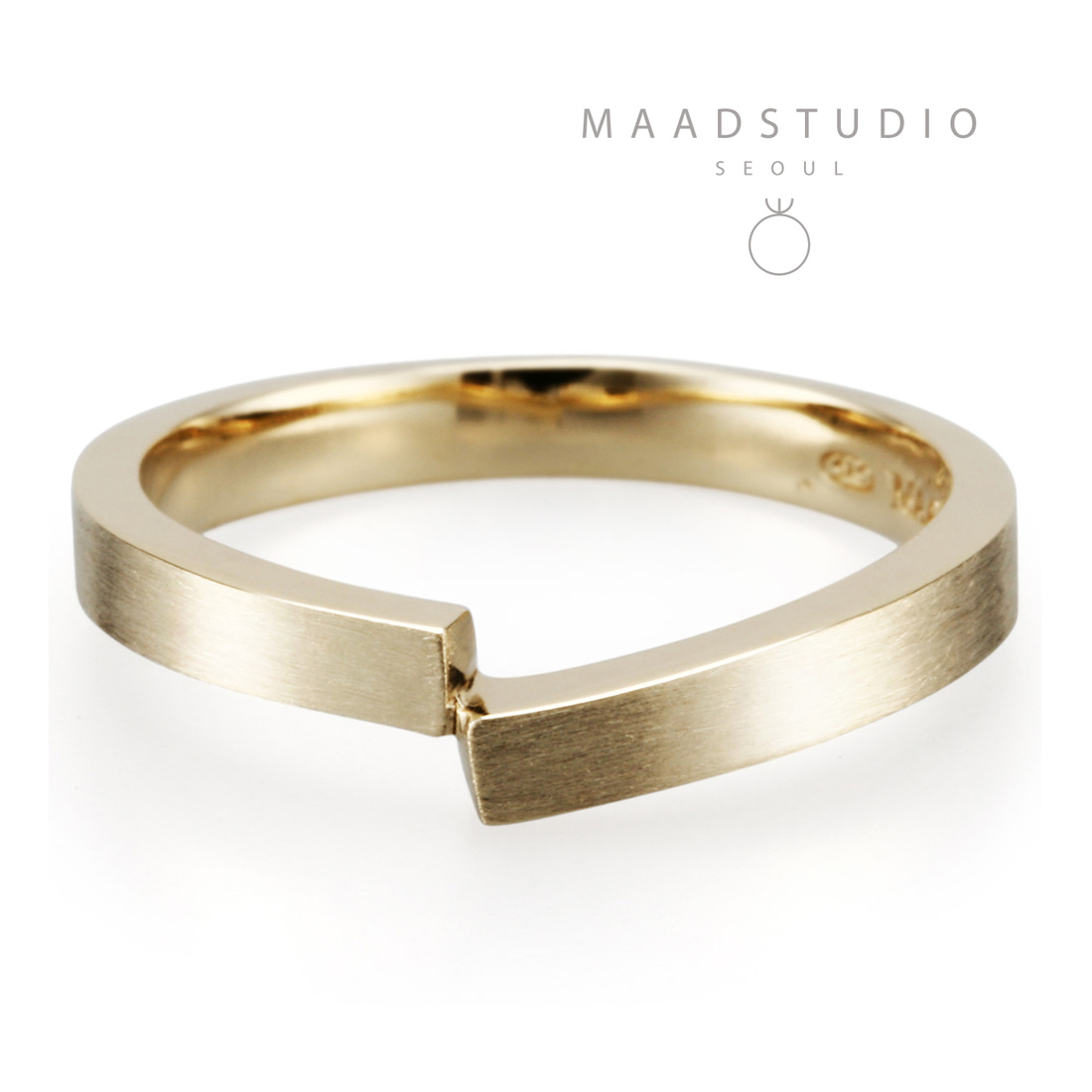 Encounter MG ring (S) 14k gold hairline