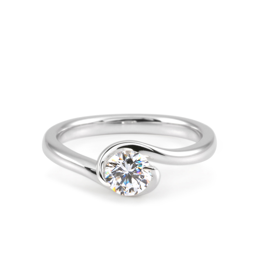 Philia ring 14k White gold CZ 0.5ct