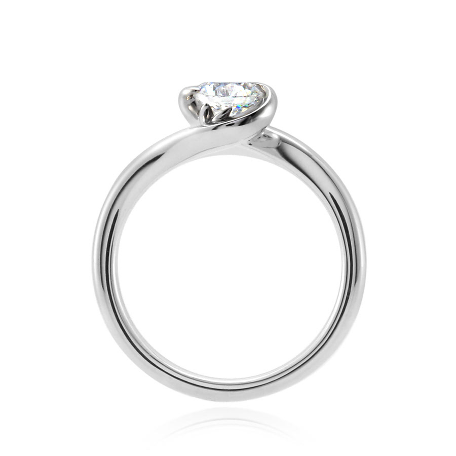 필리아 반지 14k 화이트골드 0.5ct